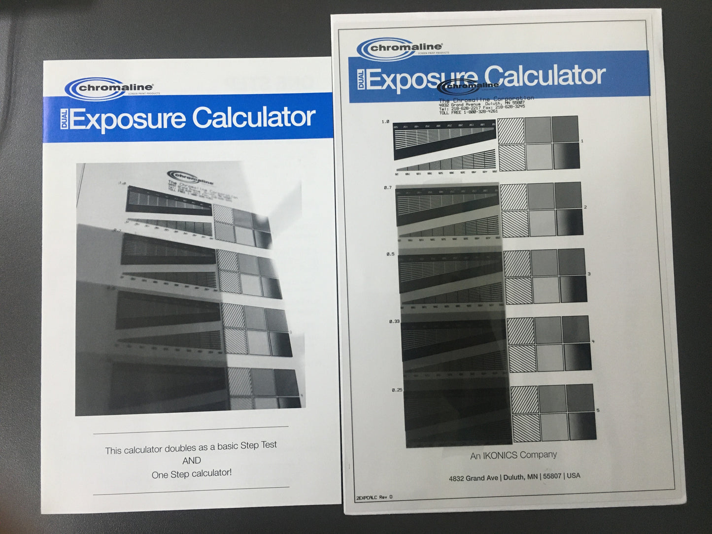 Chromaline Exposure Calculator