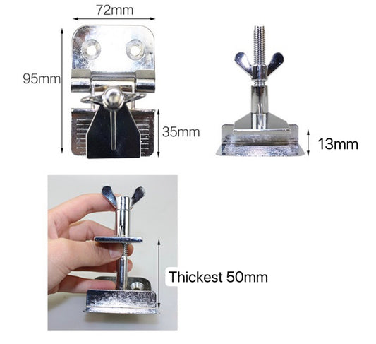 Aluminium Screen Printing Hinge Clamp 750gm - Pair